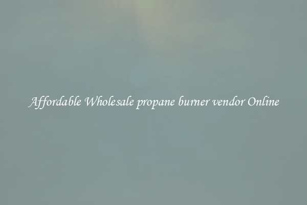 Affordable Wholesale propane burner vendor Online