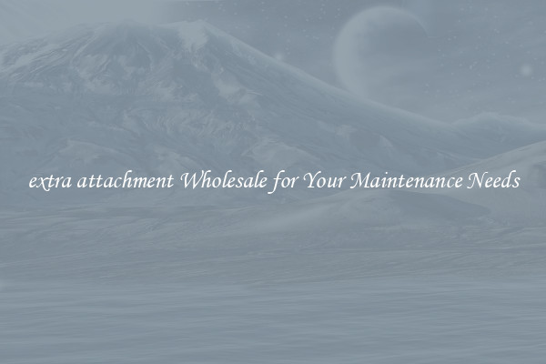 extra attachment Wholesale for Your Maintenance Needs