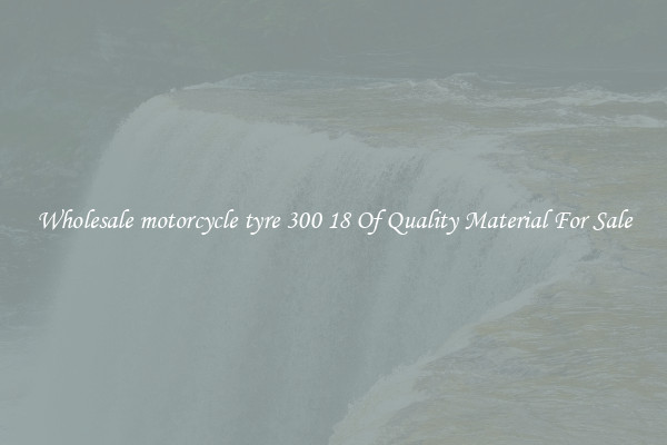 Wholesale motorcycle tyre 300 18 Of Quality Material For Sale