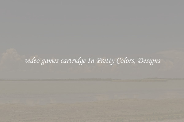 video games cartridge In Pretty Colors, Designs