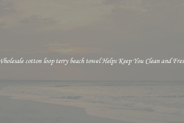 Wholesale cotton loop terry beach towel Helps Keep You Clean and Fresh