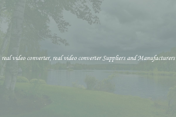 real video converter, real video converter Suppliers and Manufacturers