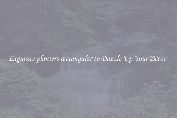 Exquisite planters rectangular to Dazzle Up Your Décor  