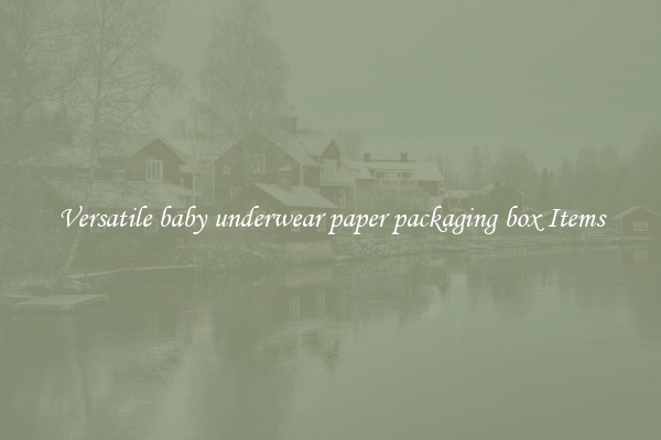 Versatile baby underwear paper packaging box Items