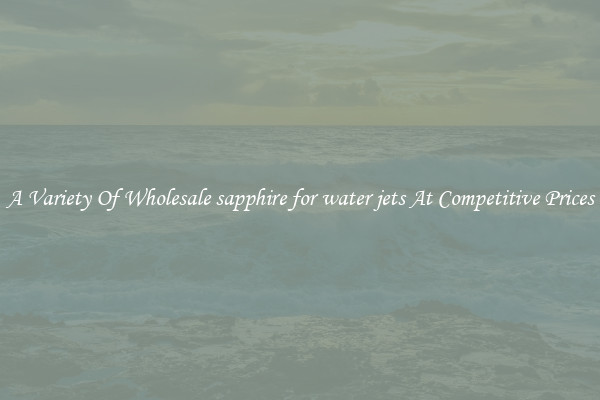 A Variety Of Wholesale sapphire for water jets At Competitive Prices